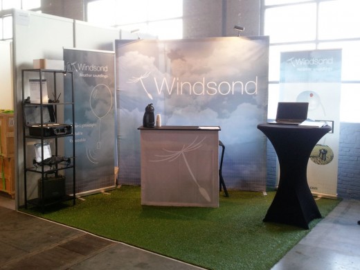 Windsond stand before the expo opens